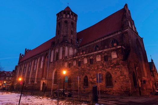 St. Nicholas Church in Gdansk. Gdansk, Pomerania, Poland.