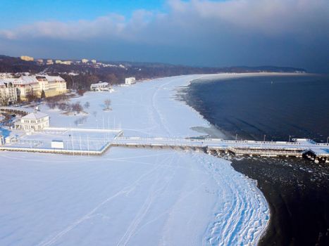 White Beach in Sopot. Sopot, Pomerania, Poland.