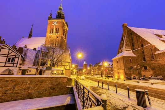 St Catherine Church in Gdansk. Gdansk, Pomerania, Poland.