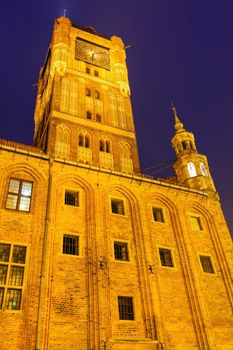 Old Town Hall in Torun. Torun, Kuyavian-Pomeranian Voivodeship, Poland.