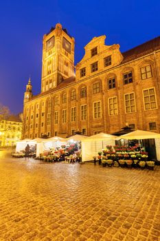 Old Town Hall in Torun. Torun, Kuyavian-Pomeranian Voivodeship, Poland.