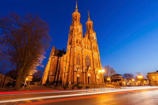 Church Of the Blessed Virgin Mary in Siedlce. Siedlce, Masovia, Poland.