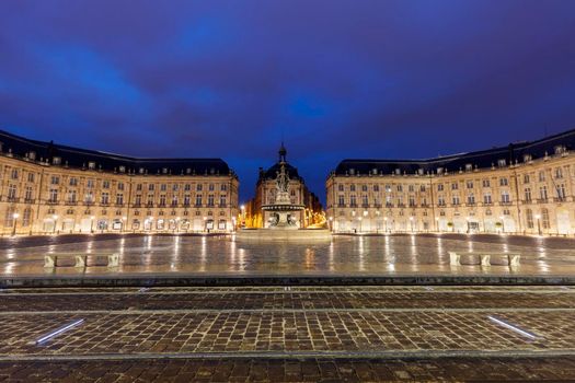 Place de la Bourse in Bordeaux. Bordeaux, Nouvelle-Aquitaine, France.