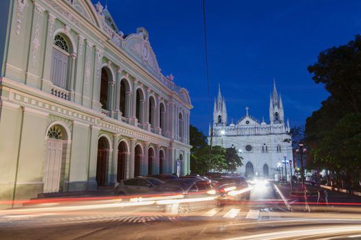 Santa Ana Cathedral and Theatre. Santa Ana, El Salvador.