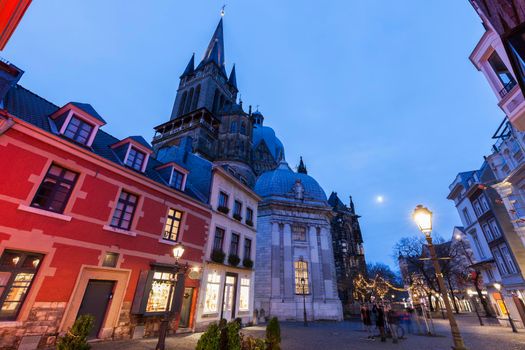 Aachen Cathedral in Aachen. Aachen, North Rhine-Westphalia, Germany.