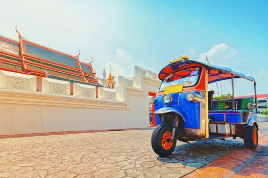 Tuk tuk for passenger cars. To go sightseeing in Bangkok.