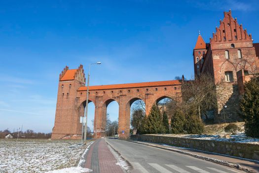 Teutonic gothic castle in Kwidzyn. Kwidzyn, Pomerania, Poland.