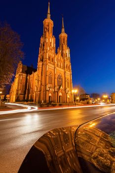 Church Of the Blessed Virgin Mary in Siedlce. Siedlce, Masovia, Poland.