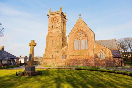 Peel Cathedral on the Isle of Man. Peel, Isle of Man.