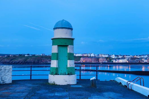 Lighthouse in Peel. Peel, Isle of Man.