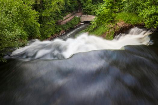 Minnehaha Falls in Minneapolis. Minneapolis, Minnesota, USA.
