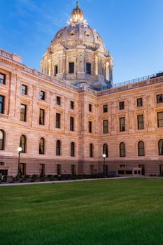 Minnesota State Capitol  Building in St. Paul. St. Paul, Minnesota, USA.