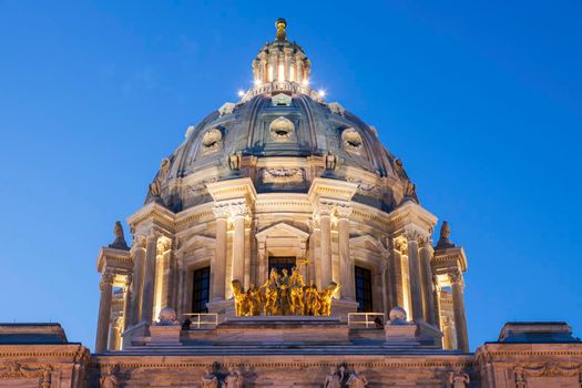 Minnesota State Capitol  Building in St. Paul. St. Paul, Minnesota, USA.