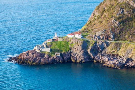 Fort Amherst Lighthouse in St. John's. St. John's, Newfoundland and Labrador, Canada.