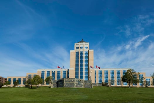 Confederation Building in St. John's. St. John's, Newfoundland and Labrador, Canada.