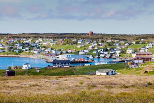Panorama of St. Lawrence, Newfoundland. St. John's, Newfoundland and Labrador, Canada.