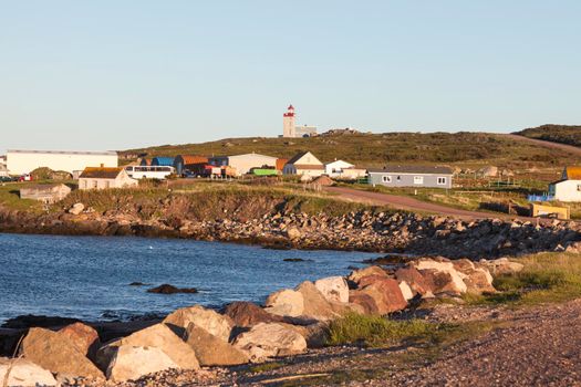 Tete de Galantry Lighthouse in Saint Pierre. Saint Pierre, Saint Pierre and Miquelon.