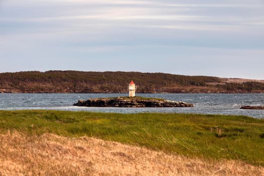Manuel Island Lighthouse, Newfoundland. Newfoundland and Labrador, Canada.