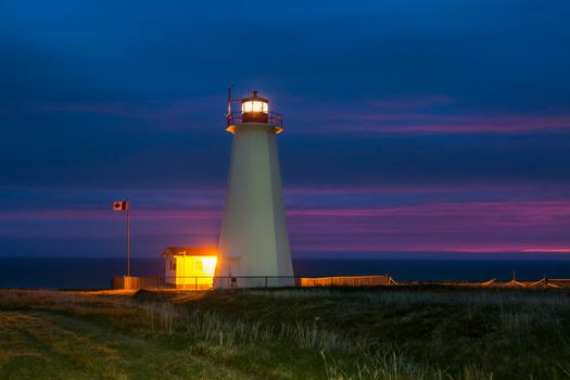 Cape Anguille Lighthouse, Newfoundland. Newfoundland and Labrador, Canada.