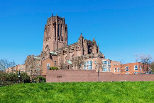 Liverpool Anglican Cathedral. Liverpool, North West England, UK.