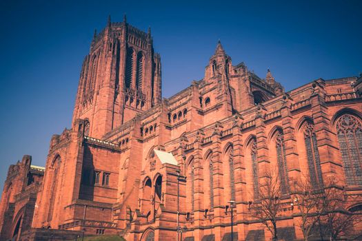 Liverpool Anglican Cathedral. Liverpool, North West England, UK.