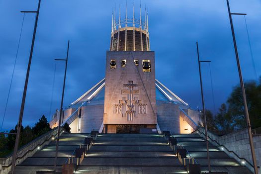 Liverpool Metropolitan Cathedral. Liverpool, North West England, Poland.