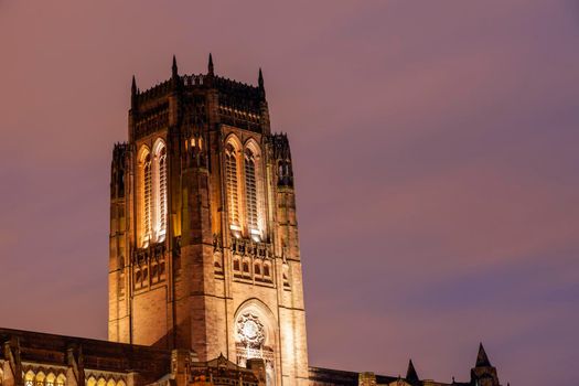 Liverpool Anglican Cathedral. Liverpool, North West England, Poland.