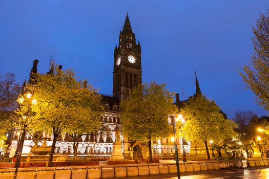 Manchester Town Hall. Manchester, North West England, United Kingdom.
