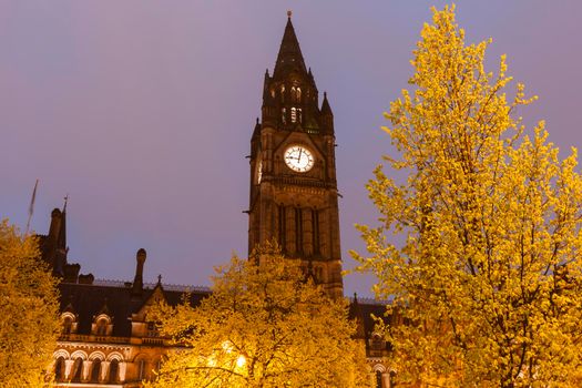 Manchester Town Hall. Manchester, North West England, United Kingdom.