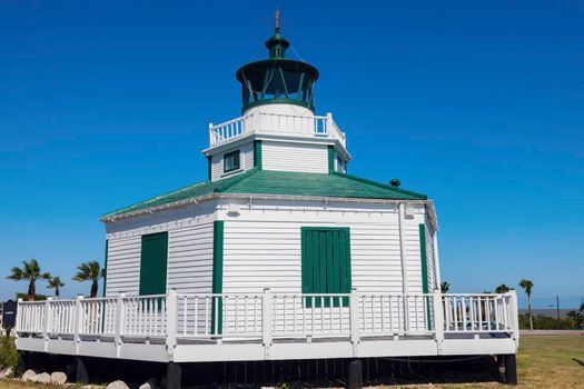 Halfmoon Reef Lighthouse in Port Lavaca. Port Lavaca, Texas, USA.