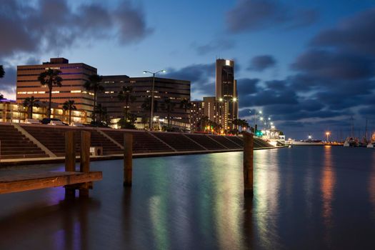 Architecture of Corpus Christi. Corpus Christi, Texas, USA.