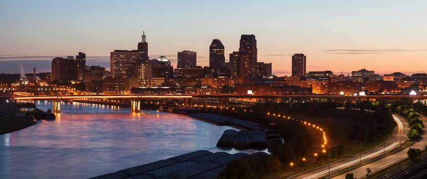 Panorama of St. Paul. St. Paul, Minnesota, USA.