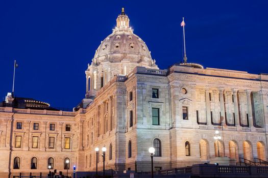Minnesota State Capitol Building in St. Paul. St. Paul, Minnesota, USA.