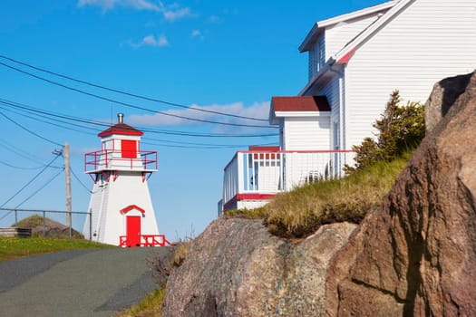 Fort Amherst Lighthouse in St. John's. St. John's, Newfoundland and Labrador, Canada.