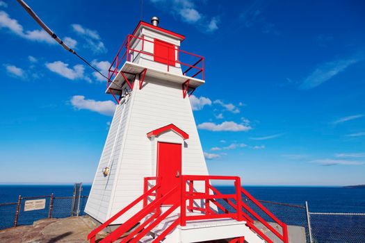 Fort Amherst Lighthouse in St. John's. St. John's, Newfoundland and Labrador, Canada.
