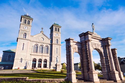The Basilica Cathedral of St. John the Baptist in St. John's, Newfoundland. St. John's, Newfoundland and Labrador, Canada.