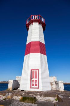 Saint Pierre Lighthouse. Saint Pierre, Saint Pierre and Miquelon.