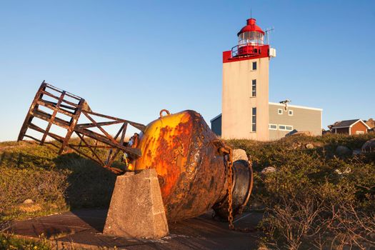 Tete de Galantry Lighthouse in Saint Pierre. Saint Pierre, Saint Pierre and Miquelon.