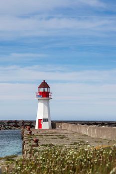 Grand Bank Wharf Lighthouse. Newfoundland and Labrador, Canada.