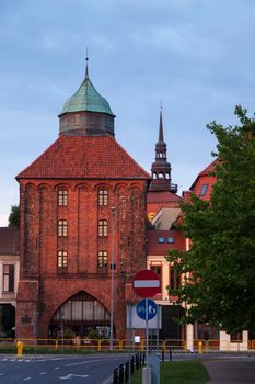 New Gate in Slupsk. Slupsk, Pomerania, Poland.