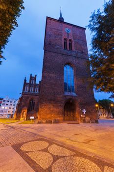 Church Of the Blessed Virgin Mary in Slupsk. Slupsk, Pomerania, Poland.