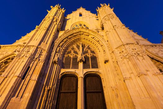 St Pierre Church in Senlis. Senlis, Hauts-de-France, France.