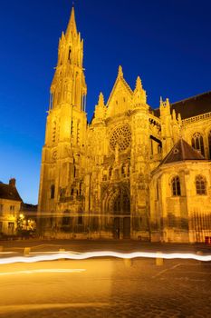 Senlis Notre Dame Cathedral. Senlis, Hauts-de-France, France.