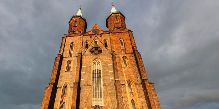 Church of the Virgin Mary in Legnica. Legnica, Lower Silesian, Poland.