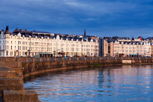 Panorama of Douglas at sunrise. Douglas, Isle of Man.