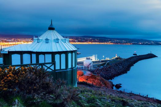 Panorama of Douglas on the Isle of Man. Douglas, Isle of Man.