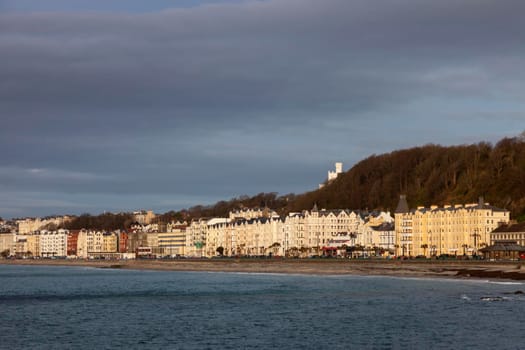 Panorama of Douglas on the Isle of Man. Douglas, Isle of Man.