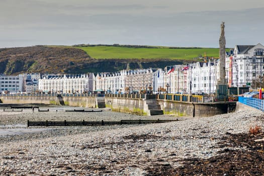 Panorama of Douglas on the Isle of Man. Douglas, Isle of Man.