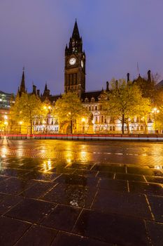 Manchester Town Hall. Manchester, North West England, United Kingdom.