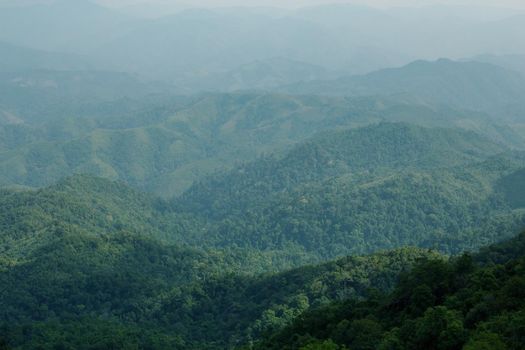 High mountain in morning time. Beautiful natural landscape